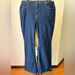 Old Navy Women's Dark Indigo High-Rise Flare Jeans